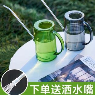 简约北欧 浇花壶浇浇花家用喷雾壶水办公室嘴花器花小型长与水壶