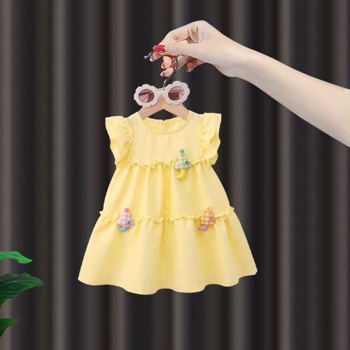 女宝宝夏季连衣裙女童生日背心裙