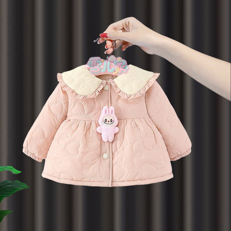 宝宝冬季棉服女童冬装加绒棉袄