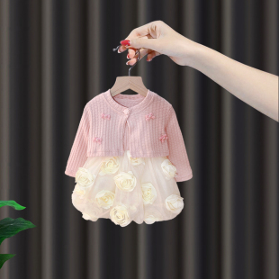 女童春季 2女宝春夏穿搭婴儿生日高级感裙子 连衣裙1宝宝公主裙春装