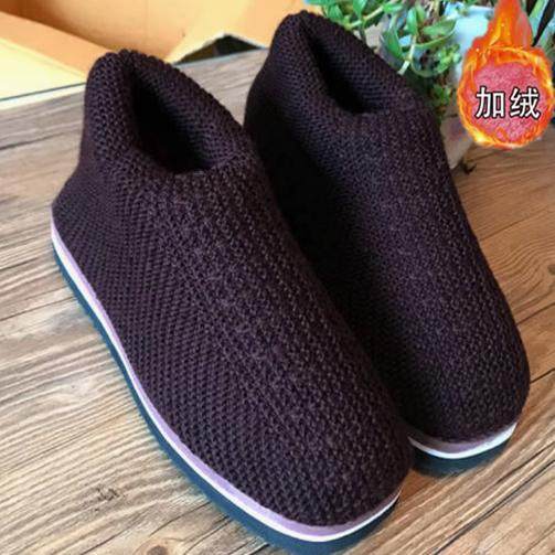 纯手工毛线编织棉鞋成品冬季保暖居家纯手工鞋毛线鞋女织的男勾,居家布艺,居家棉拖/棉鞋,淘宝优惠券,粉丝福利购,淘宝优惠卷
