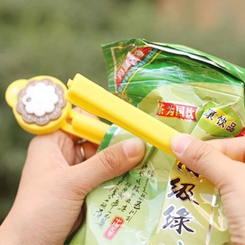 包邮 密封保鲜夹防潮防串味食品袋夹子日期标度盘封口棒零食夹