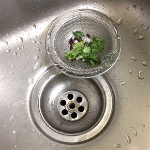 包邮 日式水槽过滤网隔浴室水池隔渣网头发阻隔器不锈钢洗手盆网