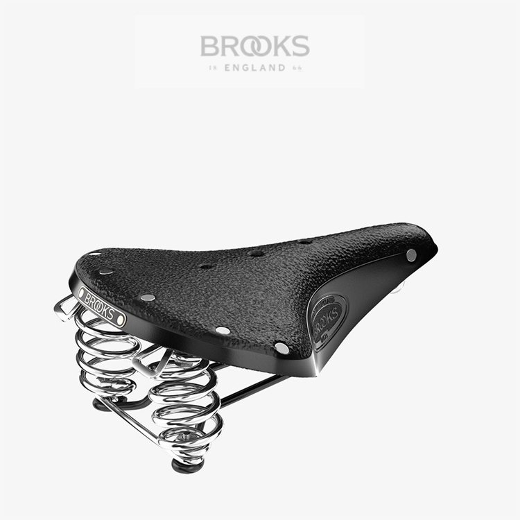 英国Brooks B67S荔枝纹钢钉弹簧版复古自行车坐垫车座坐包