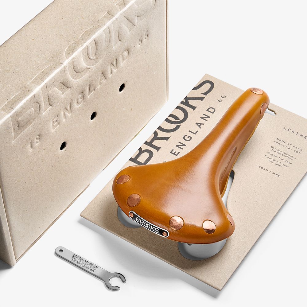 英国Brooks B17真皮坐垫复古自行车折叠车通用复古型牛皮限定款