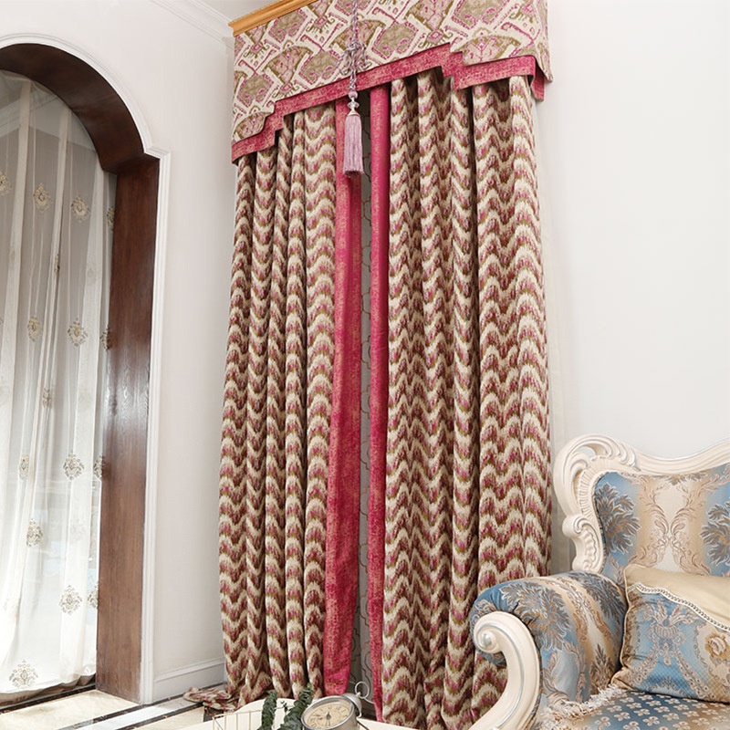 天杭欧式 高精密提花客厅卧室窗帘面料 沙发抱枕靠垫平纹高档布料