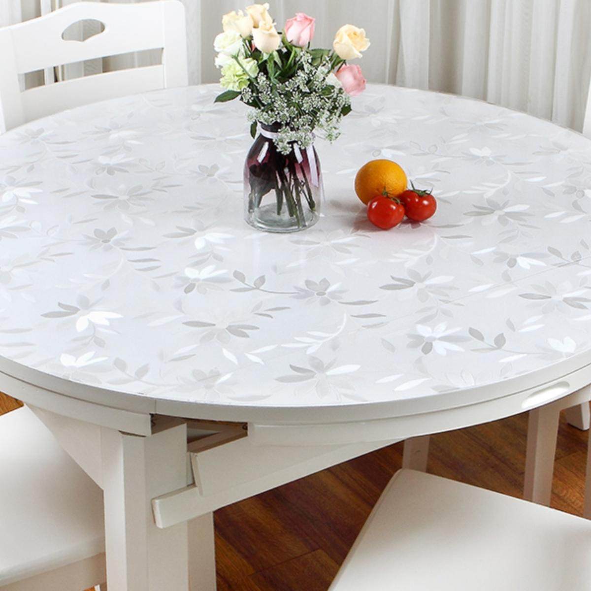 定制圆形桌布餐桌垫茶几垫防水防油免洗隔热圆台面转盘PVC软玻璃,居家布艺,桌布,淘宝优惠券,粉丝福利购,淘宝优惠卷