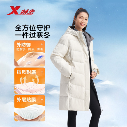 CHINA国潮长款羽绒三防保暖外套