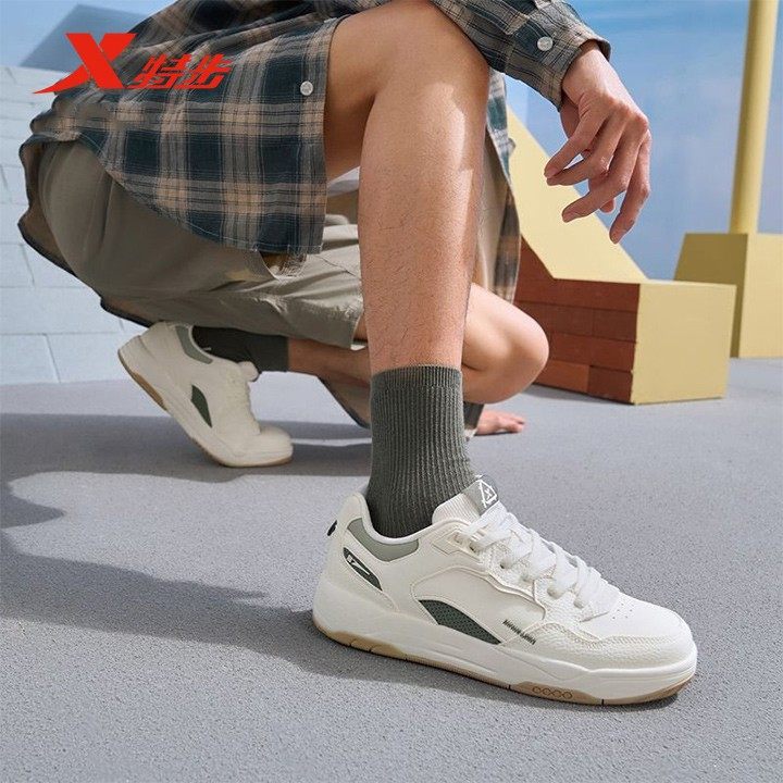 特步启浪lite男板鞋春季季新款皮面拼色休闲运动板鞋975119310009,运动鞋new,板鞋,淘宝优惠券,粉丝福利购,淘宝优惠卷