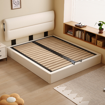 小户型齐边款主卧排骨架地台床