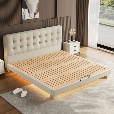 【纯实木打造】华夫格榉木静音床