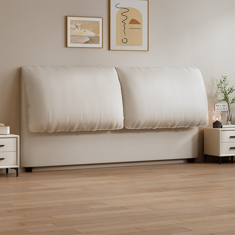 全实木奶油风大象耳朵薄床头软包靠背透视软包床头可定制尺寸,住宅家具,皮艺床,淘宝优惠券,粉丝福利购,淘宝优惠卷