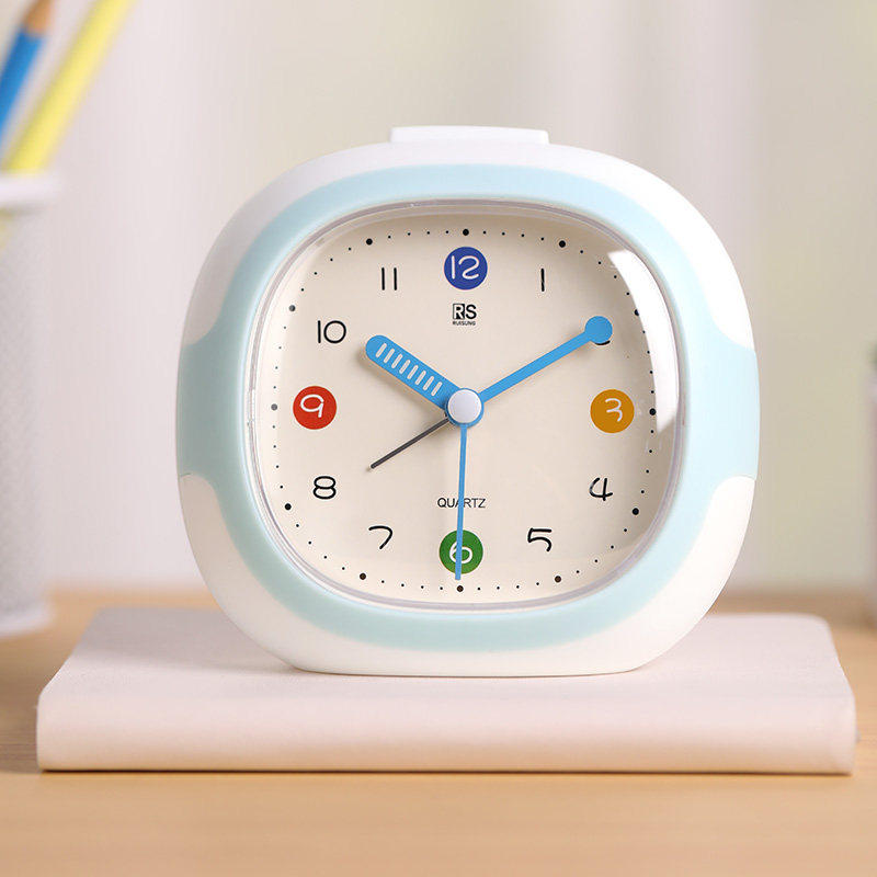 小闹钟学生专用起床神器2025新款儿童小型小时钟迷你电子静音桌面