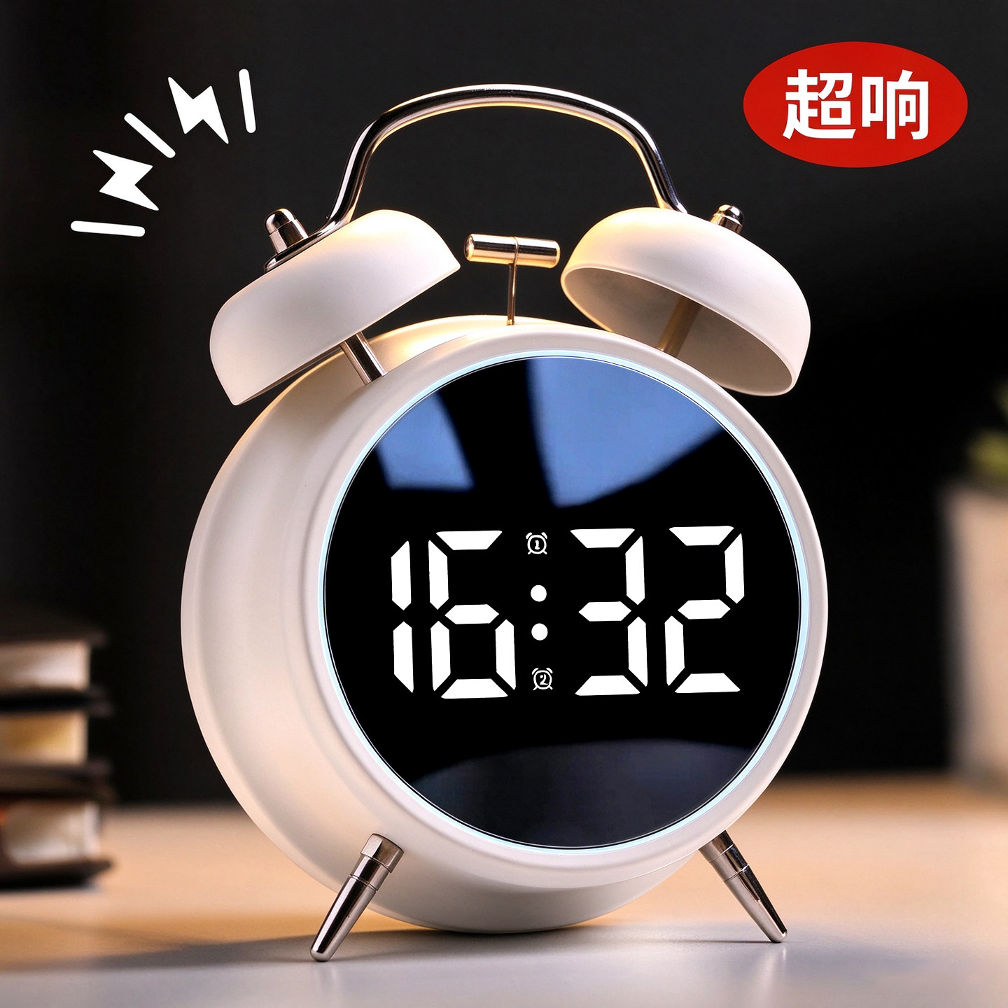 2026新款闹钟小学生专用智能起床神器儿童静音初中生强力叫醒闹铃
