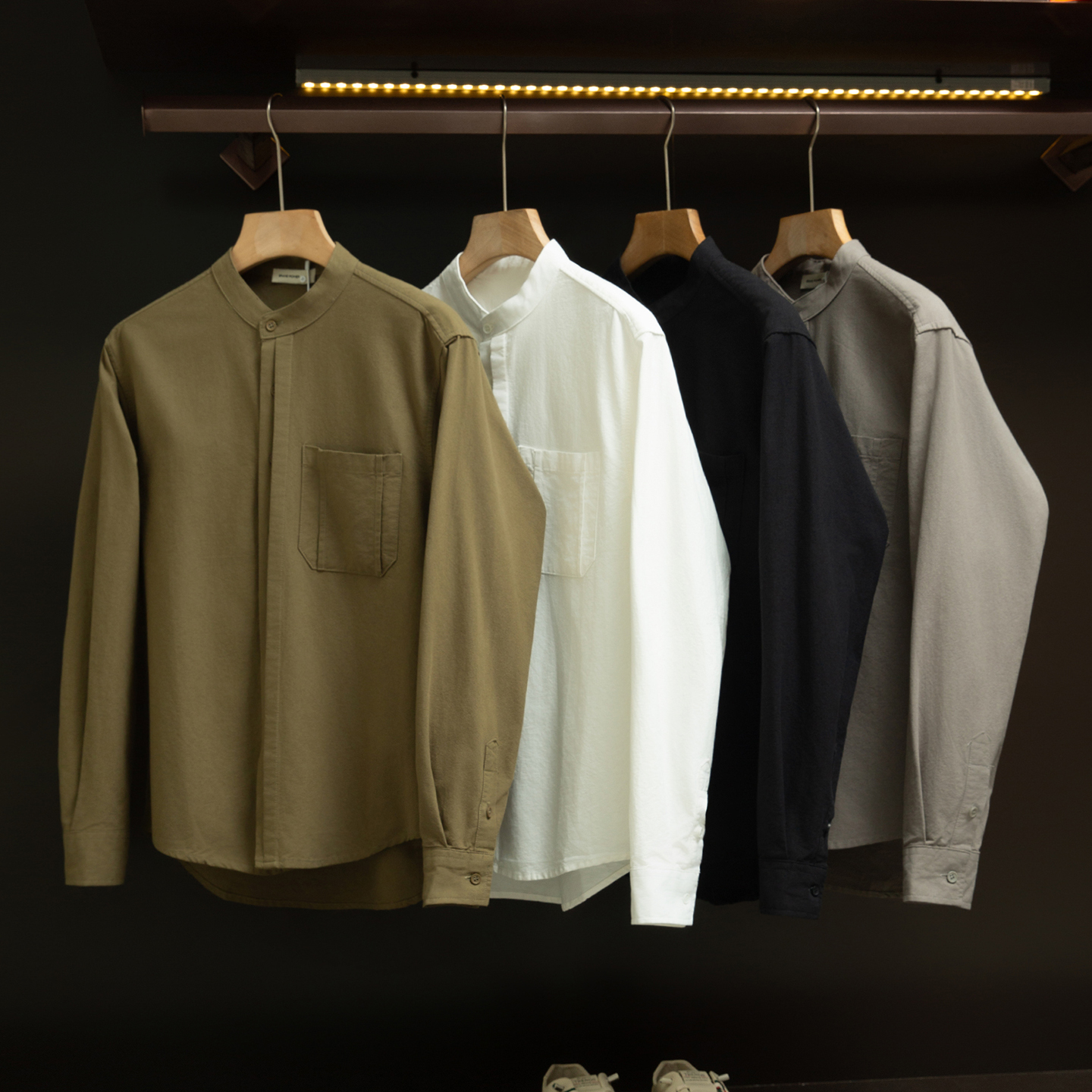 高级海岛纯棉男士新中式衬衫