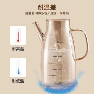 油容器油罐 德国玻璃油壶家用厨房不挂油油瓶调味瓶酱油醋调料瓶装