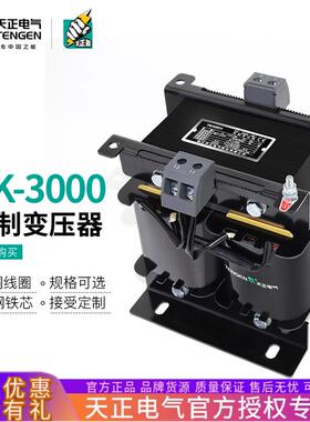 天正电气 BK-3000VA单相控制隔离变压器380V变220V 24V电压可选