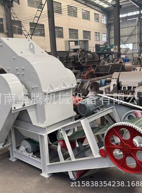 PC-400*600建筑垃圾锤式破碎机10-15t/h玻璃瓶锤式制砂机配输送机