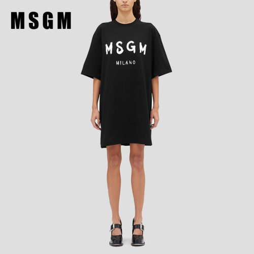 MSGMT恤式连衣裙短袖上衣