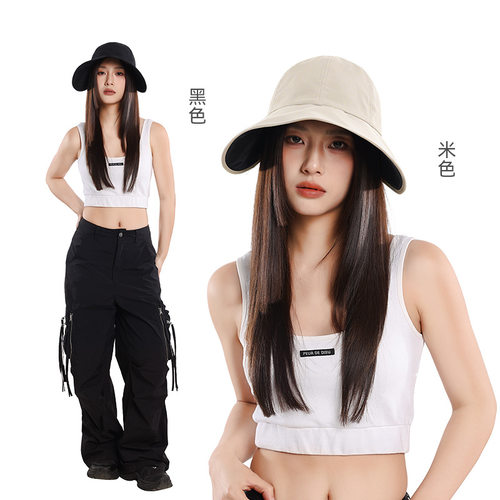 夏季大檐防晒显脸小渔夫帽女款