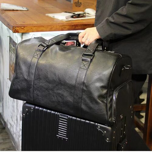 YS男士商务包旅游包行李包通勤全牛皮旅行包运动健身包便携手提包