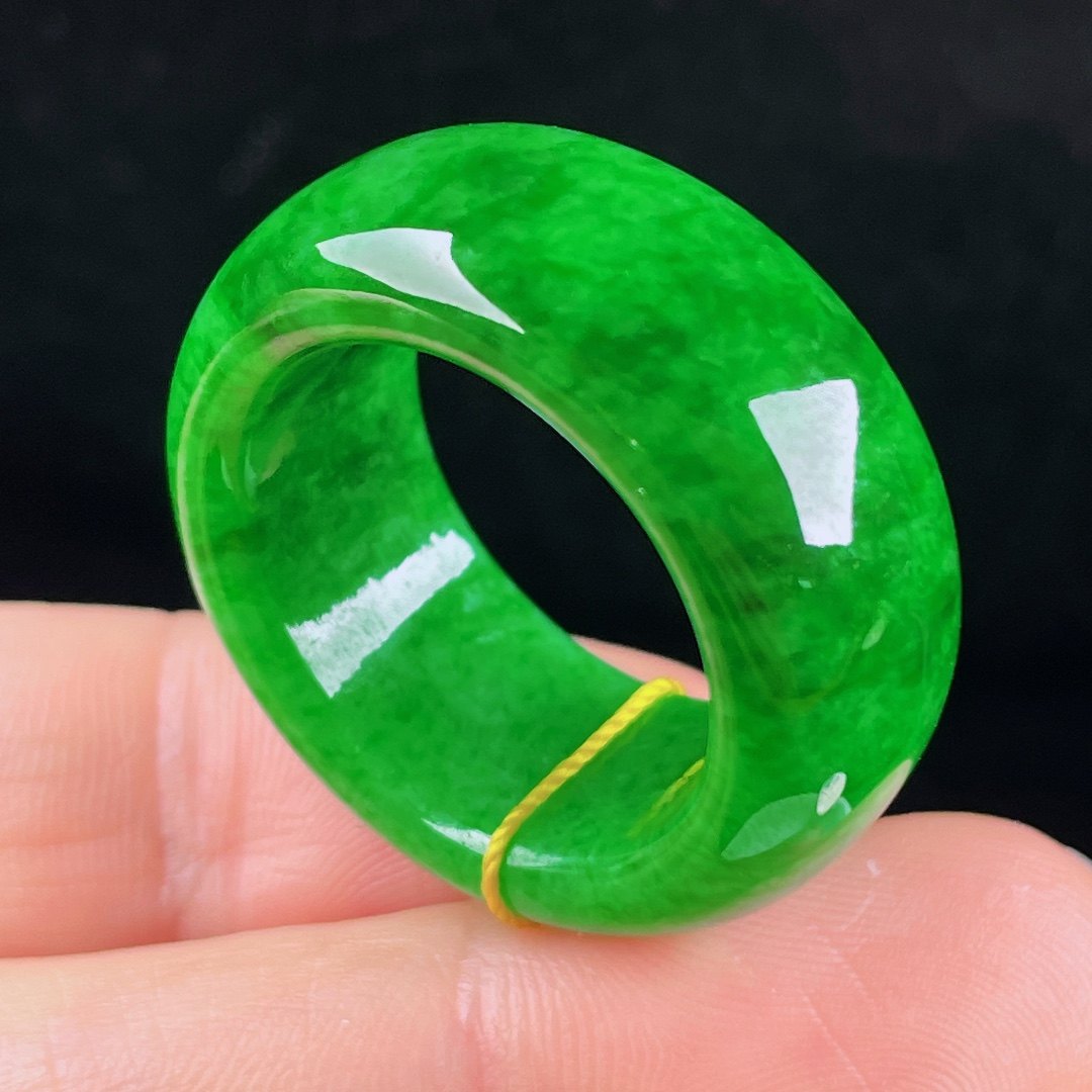 翠秦之皇冰辣绿指环 玉石老坑种天然翡翠A货高档礼物收藏正品,珠宝/钻石/翡翠,戒指/指环,淘宝优惠券,粉丝福利购,淘宝优惠卷