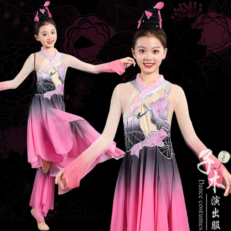 韩式爱莲说舞剧演出服儿古独舞女考蹈目新款桃李杯童典舞蹈服艺飘