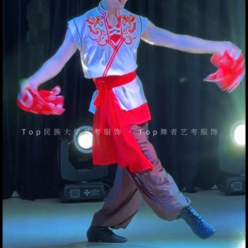 韩式胶州服男演出服安塞腰鼓陕北秧歌大秧歌表演中老年广场套装舞图片