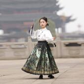 小女孩新中式 春季 女中大童 儿童高端国风2025新款 马面裙女童春秋款