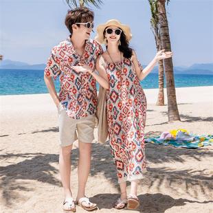 三亚旅游衣服 马尔代夫超仙蜜月度假沙滩连衣裙女夏威夷海边情侣装
