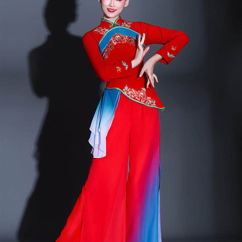 秧歌服女2025新款东北大地飞歌北舞丰收节陕北喜庆秧歌舞演出服装