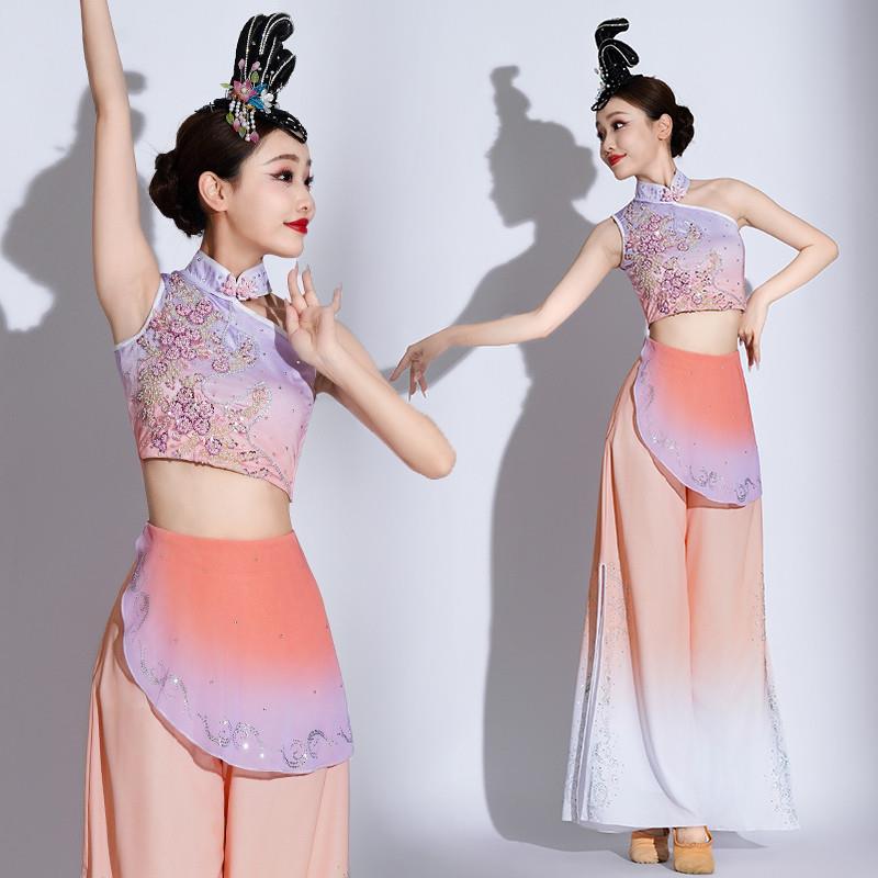 韩式胶州钱鼓服演出服古典舞女新款2026陆丰秧歌舞蹈服装剧目艺考