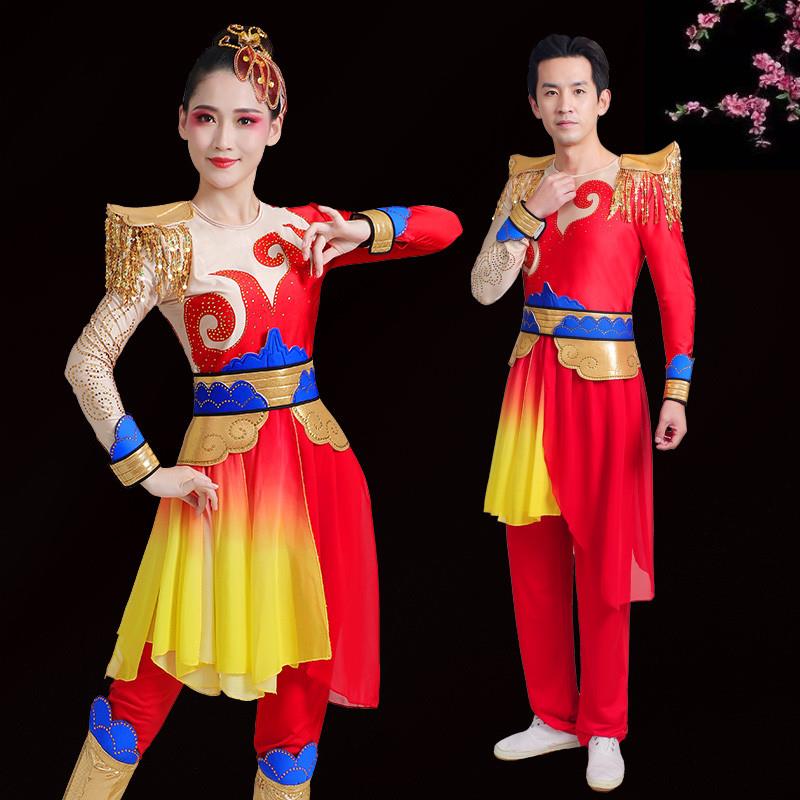 韩式打威服演出服舞腰鼓女蹈服装开场舞成中国风服人鼓风锣鼓龙狮