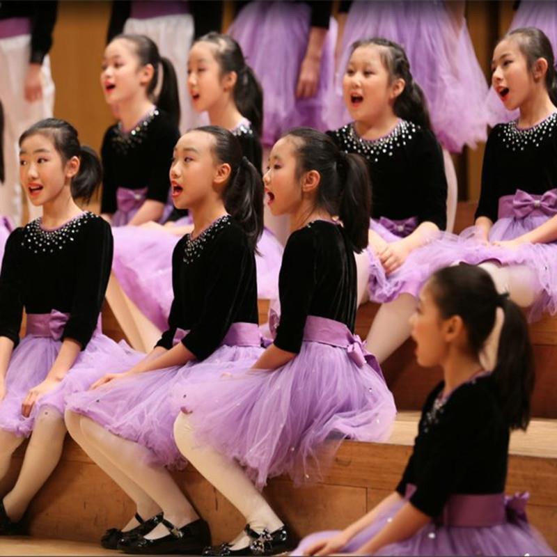 韩式六一儿童合唱服初中生演出服表演中学生红歌服小学生服装朗诵