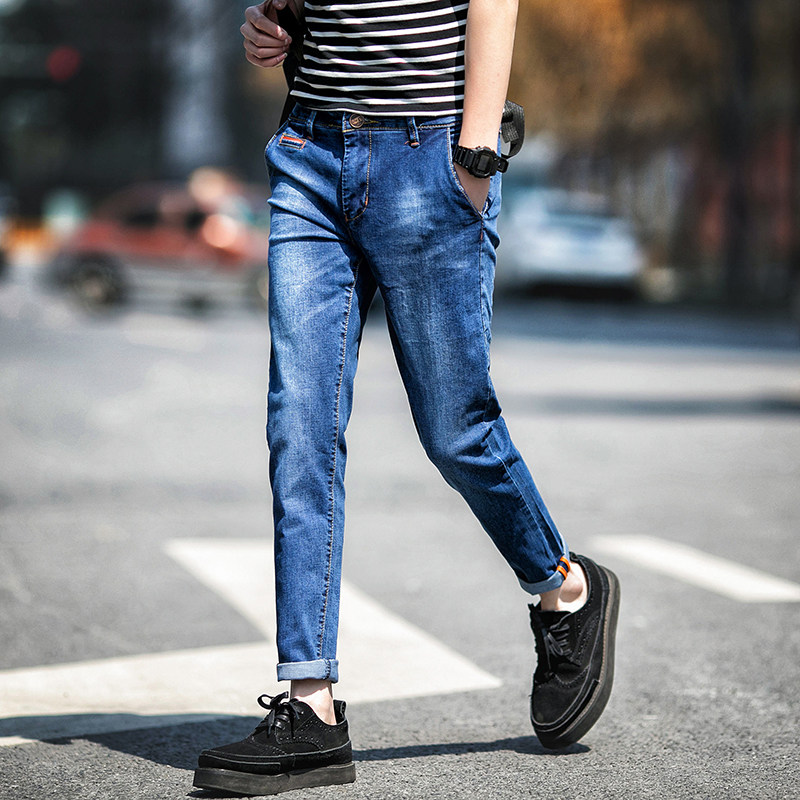 Jeans pour adolescent pieds Slim pour été - Ref 1464306 Image 4