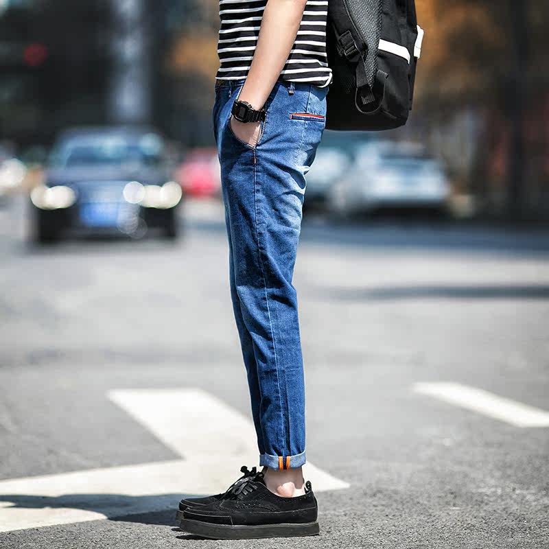 Jeans pour adolescent pieds Slim pour été - Ref 1464306 Image 5