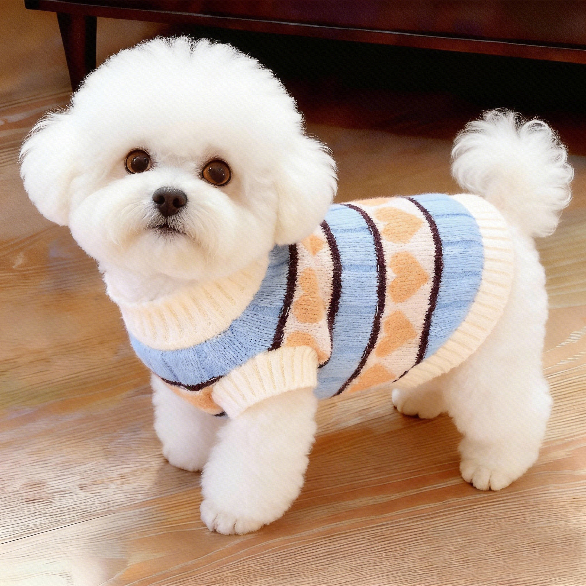 狗狗毛衣秋冬装小型犬泰迪比熊条纹猫咪针织衫宠物布偶蓝猫服装,宠物/宠物食品及用品,狗宠物服装/雨衣,淘宝优惠券,粉丝福利购,淘宝优惠卷