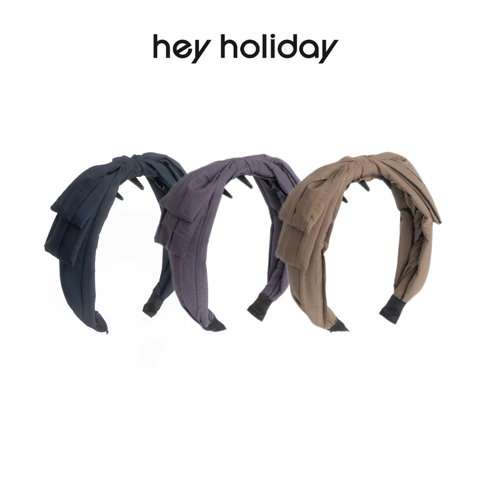 hey holiday蓬松蝴蝶结大齿发箍软糯复古百搭秋冬温柔头饰发饰女