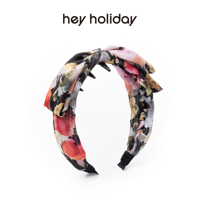 hey holiday新款高颅顶蝴蝶结发箍甜美百搭发饰少女气质时尚头饰
