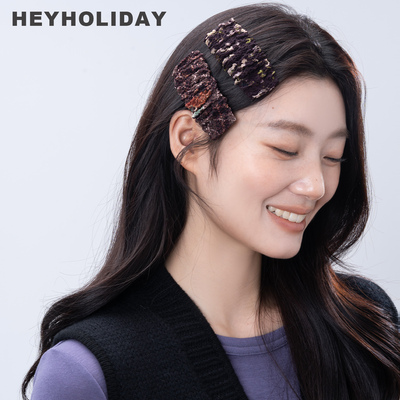 hey holiday新款ins刘海夹简约时尚发卡气质温柔抓夹彩色发夹
