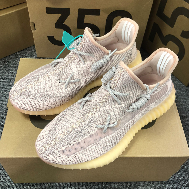 YEEZY椰子鞋纯白天使三杠过毒图片