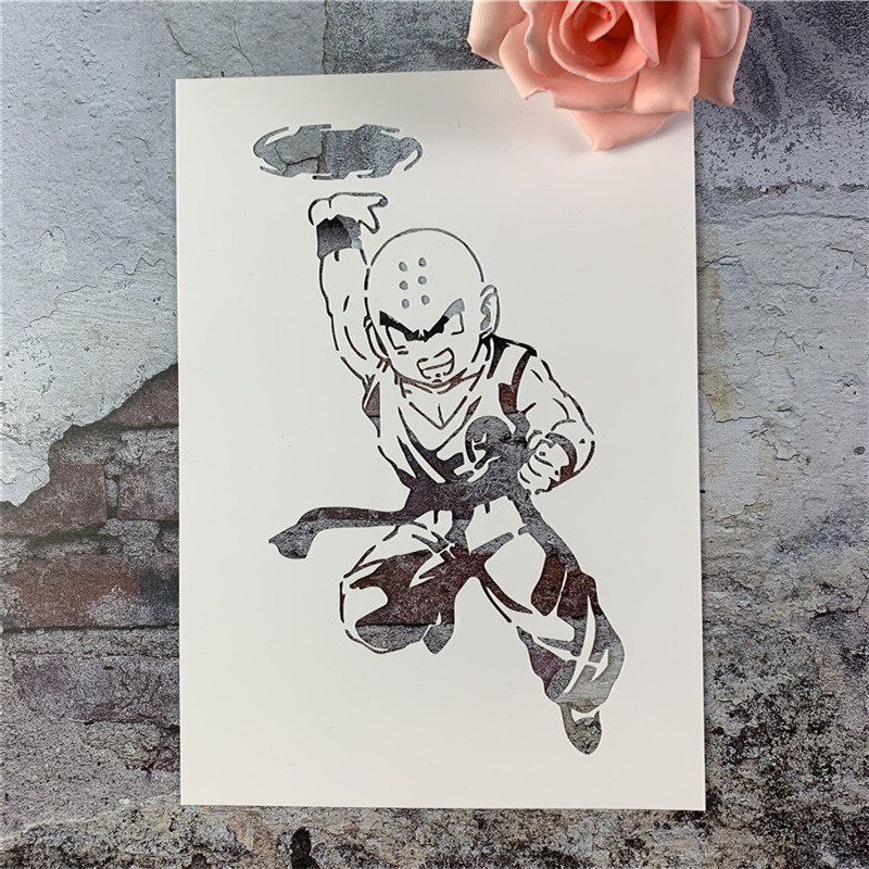 七龙珠小和尚 黑板漆手绘diy镂空模板街头喷漆卡通喷绘图案遮蔽板