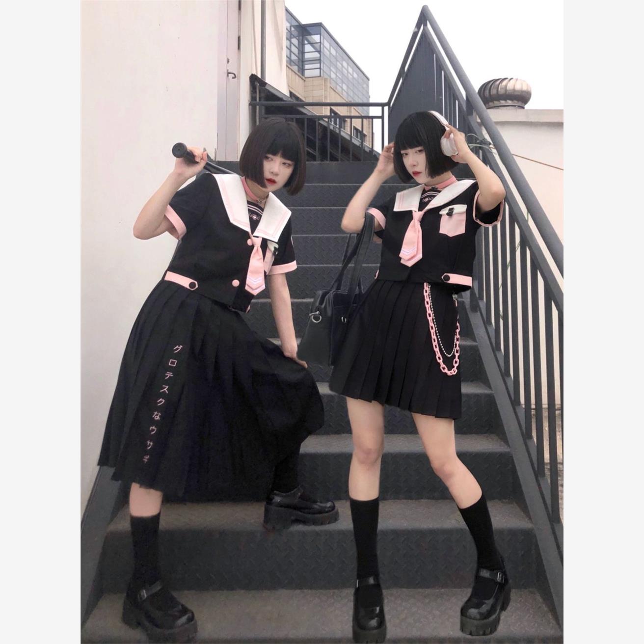 原创正版JK制服黑粉芭比洛丽塔