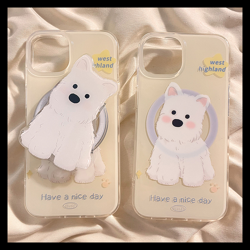 苹果iphone硅胶可爱磁吸