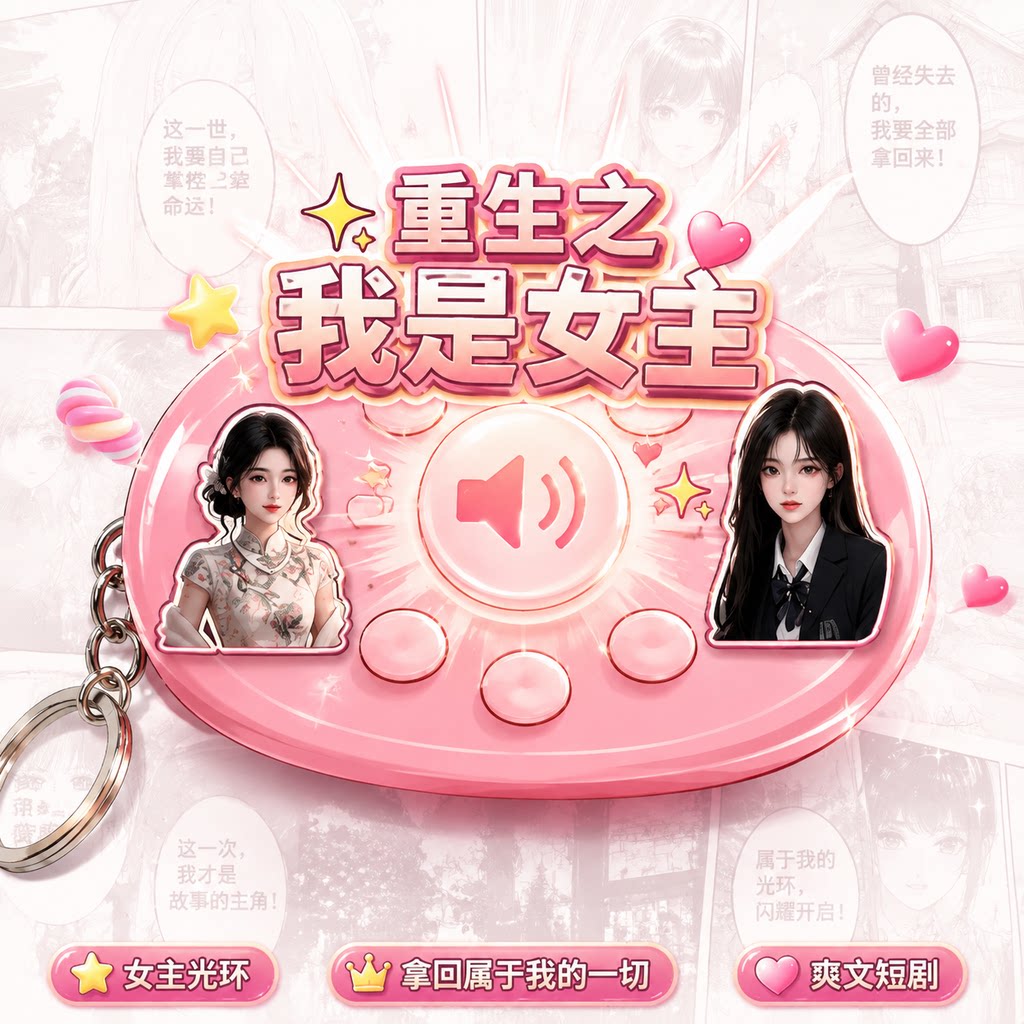 重生之我是女主语音六发声按键钥匙扣礼品送同学朋友整蛊玩具礼物图片