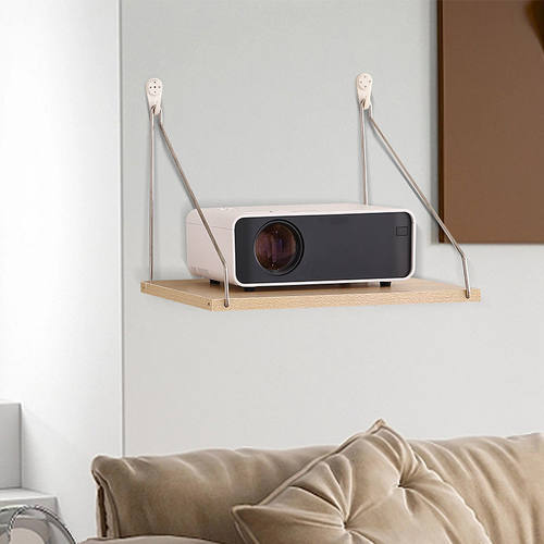 投影仪免打孔支架床头架子墙上壁挂置物架卧室家用投屏挂架墙面万能家庭影院托板固定架沙发挂墙书架