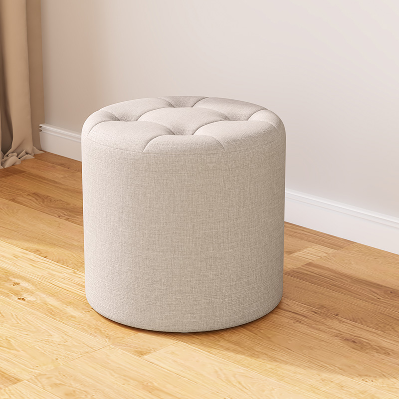 布艺沙发凳子圆凳北欧