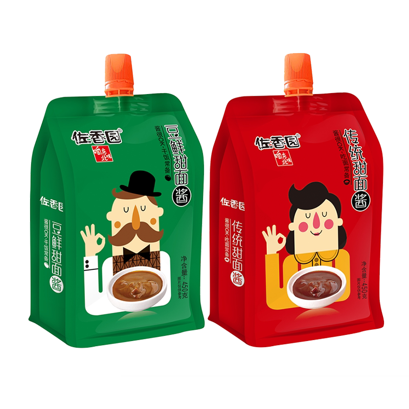 佐香园甜面酱450g袋装家用