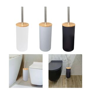 Toilet Brush and Holder Anti Drip Toilet Scrubber Rim Cleane