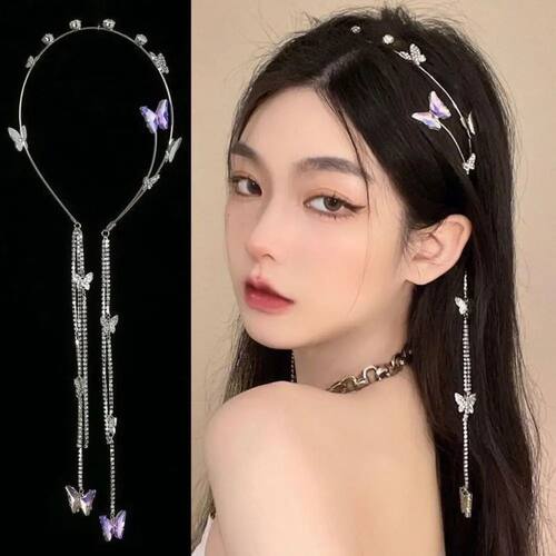 Rhinestone Hair Accessories Crystal Pearl Headband Headdress
